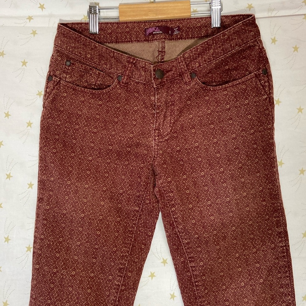 PrAna Corduroy Printed Pants - Maroon